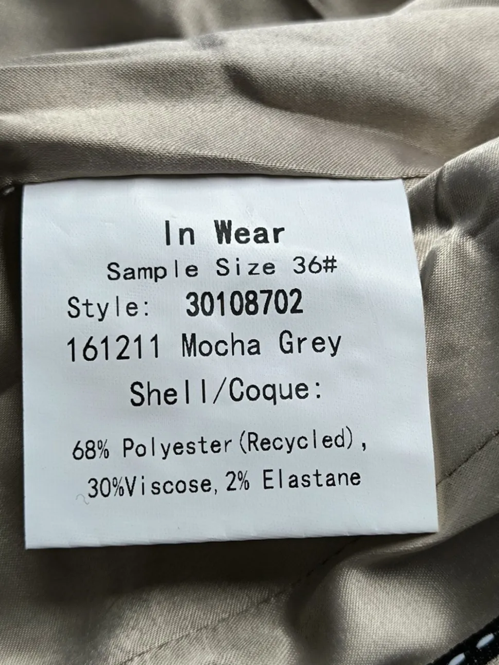 Anzugweste Größe 36