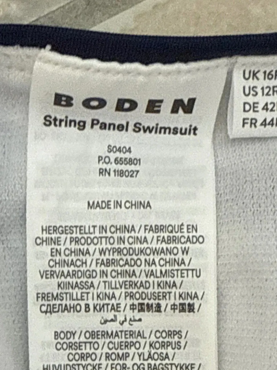 Badeanzug Größe 42