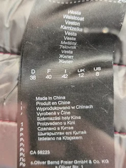 Daunenweste                            Größe                38