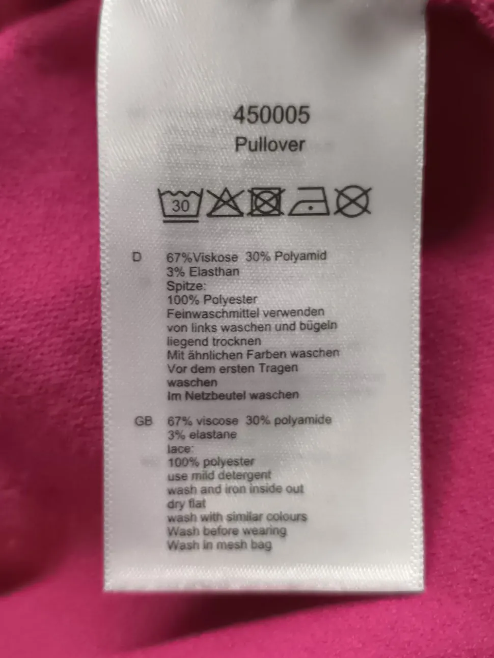 Feinstrickpullover Größe 48