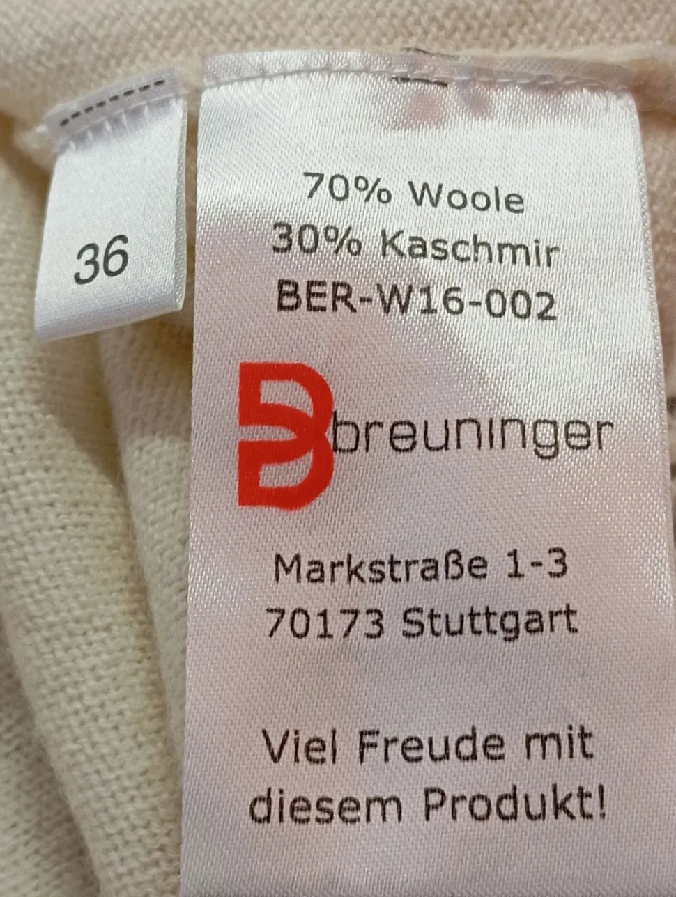 Feinstrickpullunder Größe 36
