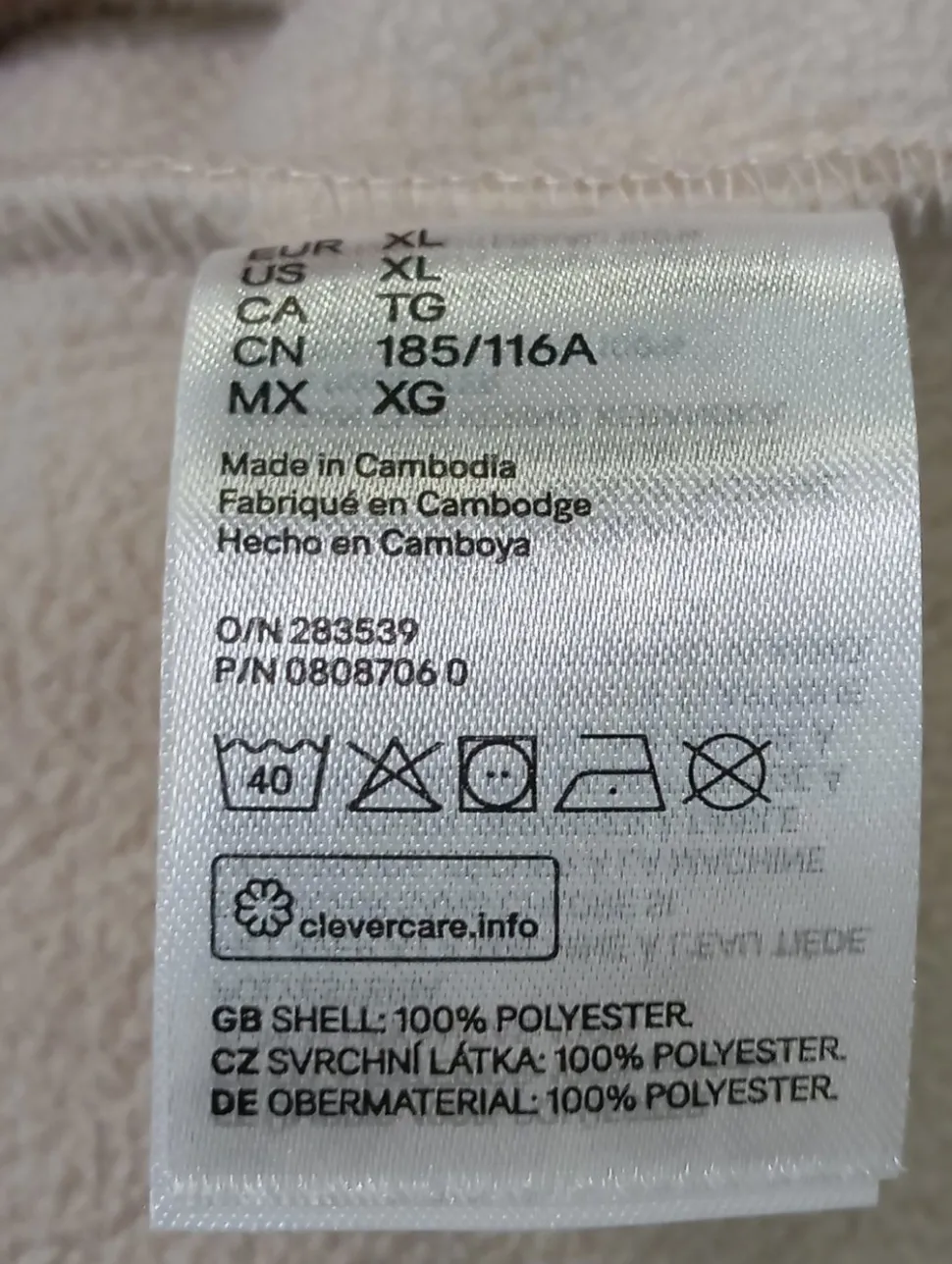 Fleecejacke Größe 42