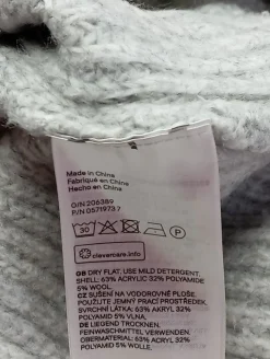 Grobstrickpullover                            Größe                36