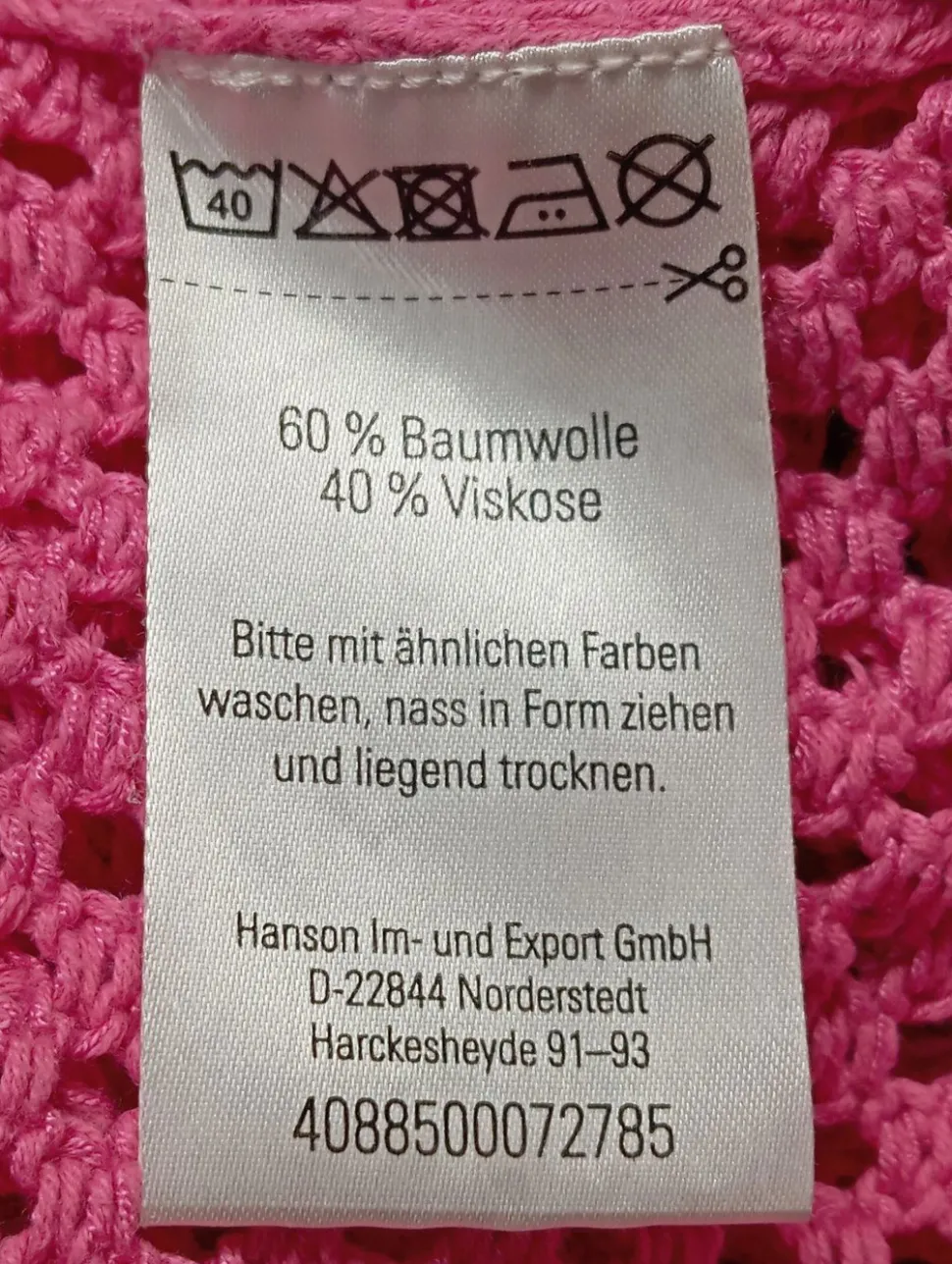 Häkelpullover Größe 46