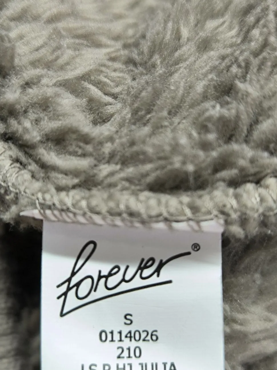 Kapuzenjacke Größe 36