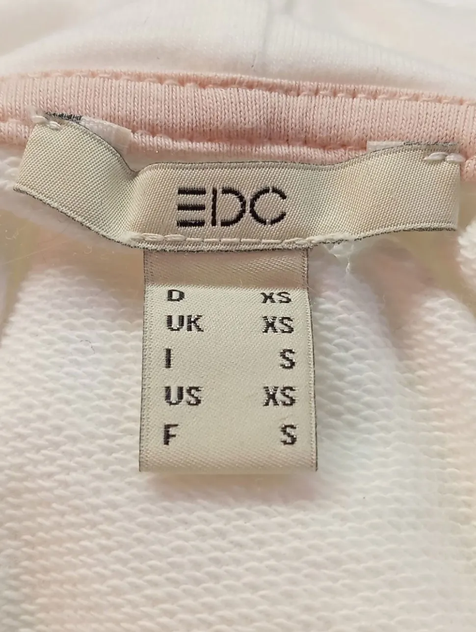 Kapuzenshirt Größe 34