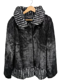 Kunstfelljacke                            Größe                48