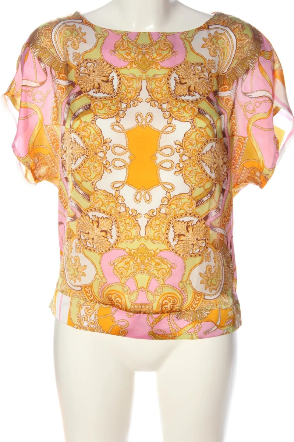 Kurzarm-Bluse Größe 34