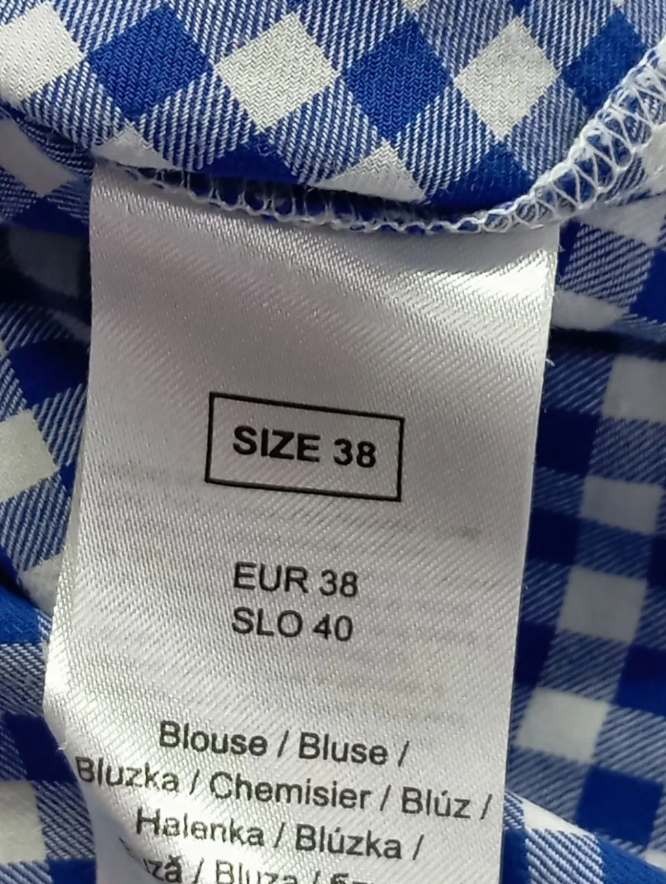 Kurzarm-Bluse Größe 38