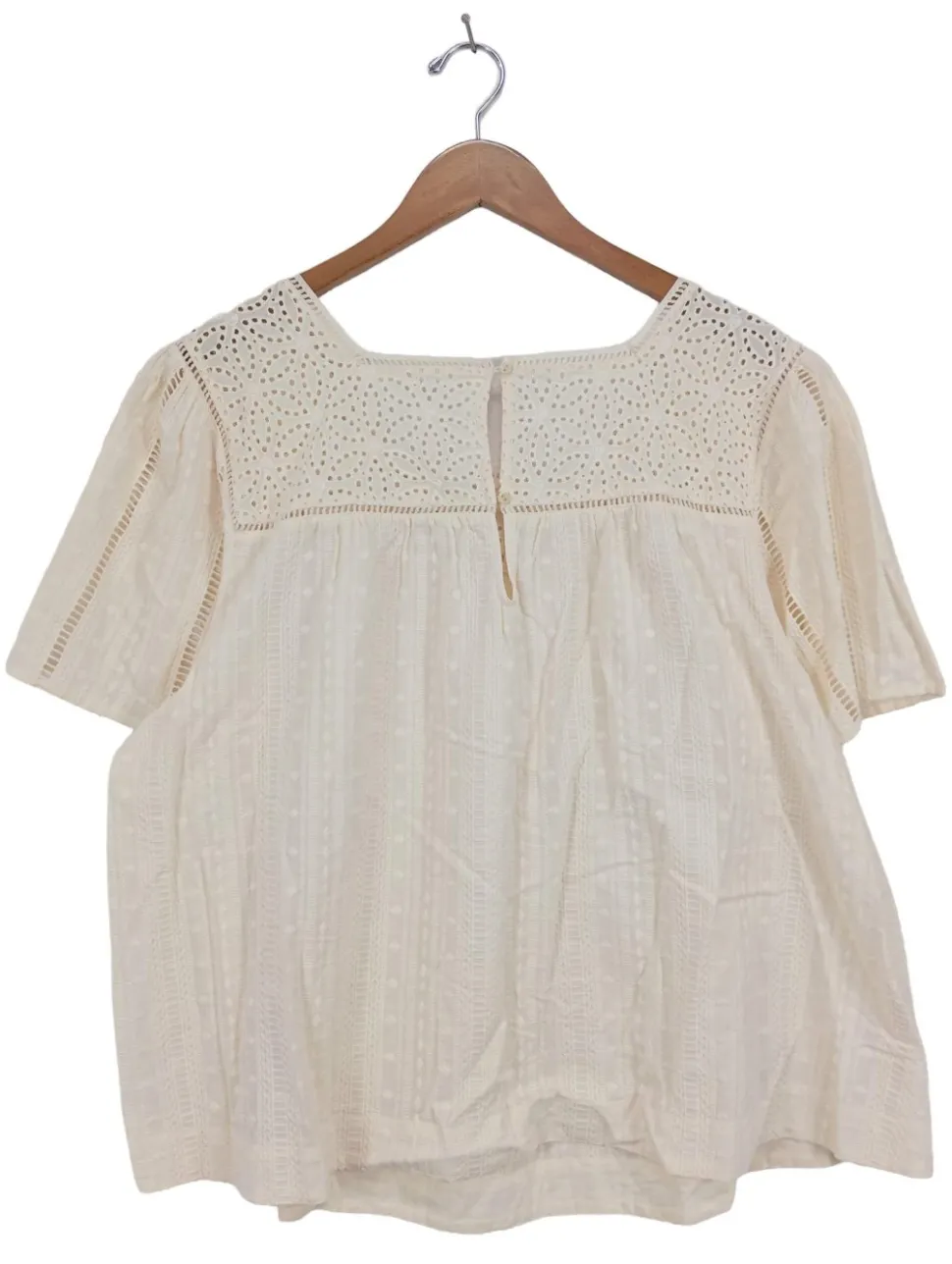 Kurzarm-Bluse Größe 48