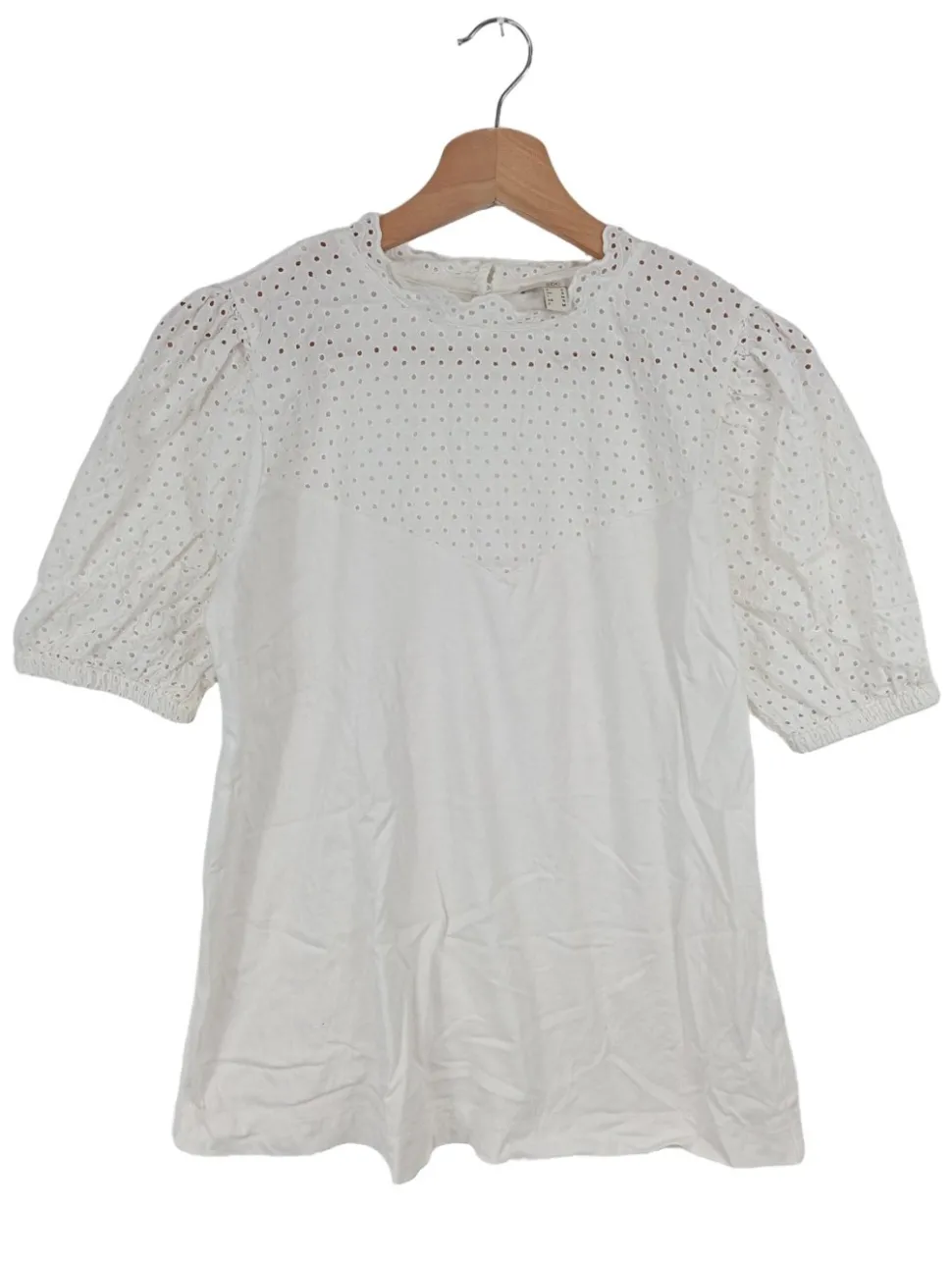 Kurzarm-Bluse Größe 36