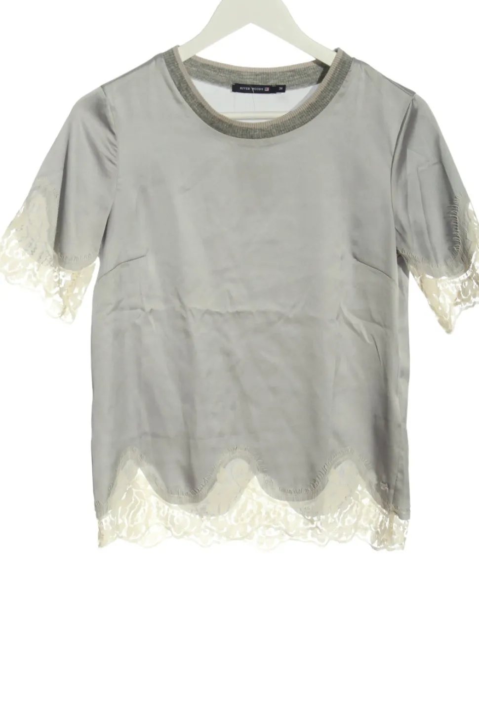 Kurzarm-Bluse Größe 34