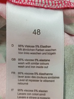 Kurzarm-Bluse                            Größe                48