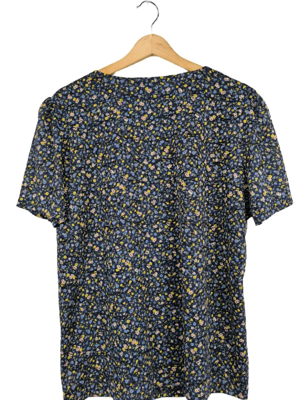 Kurzarm-Bluse Größe 48