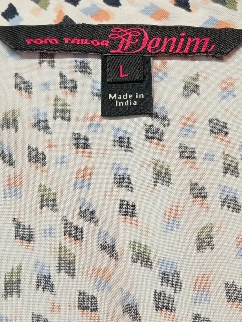 Kurzarm-Bluse Größe 40