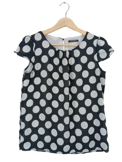 Kurzarm-Bluse                            Größe                34