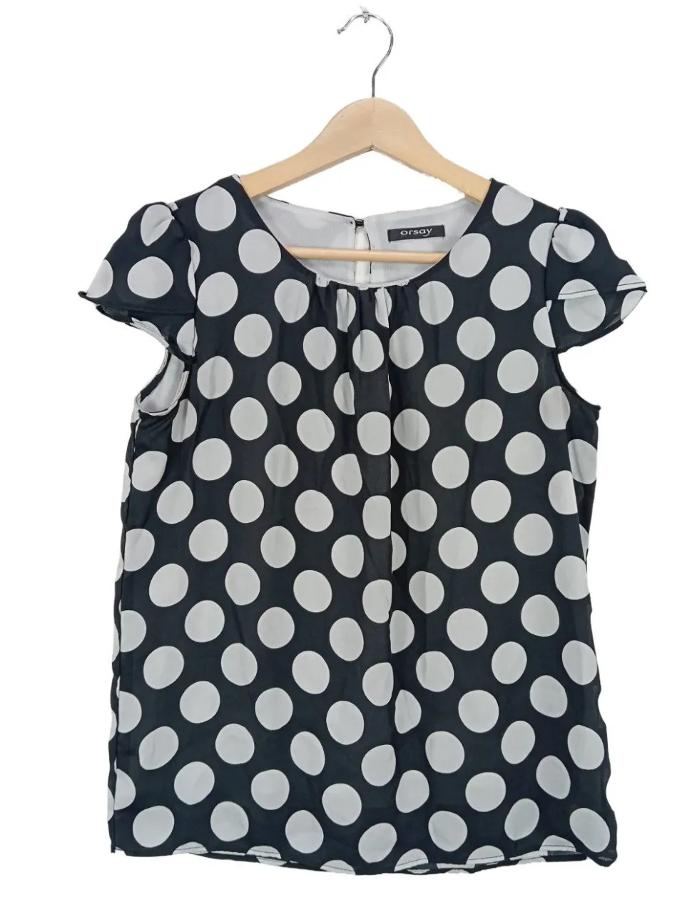 Kurzarm-Bluse Größe 34