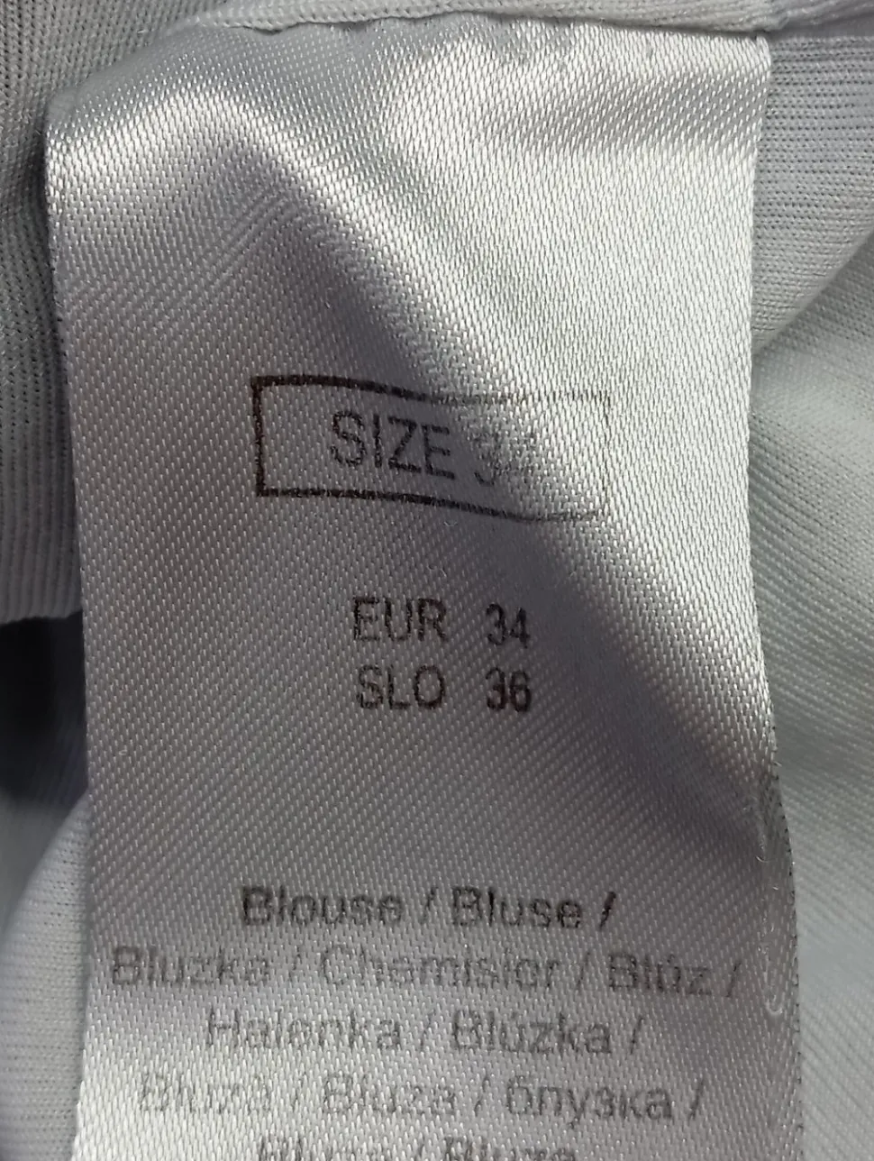 Kurzarm-Bluse Größe 34