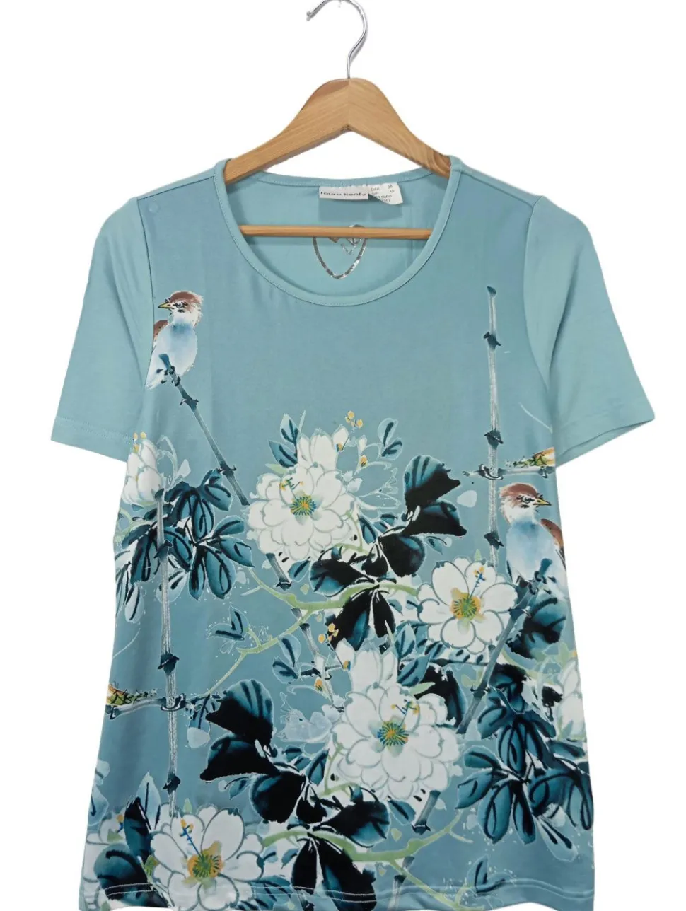 Kurzarm-Bluse Größe 38