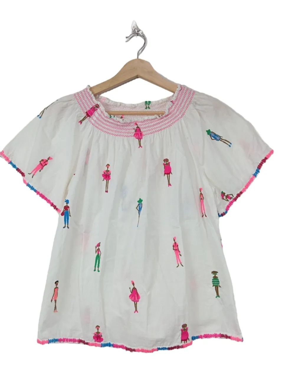 Kurzarm-Bluse Größe 36