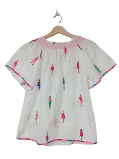 Kurzarm-Bluse                            Größe                36