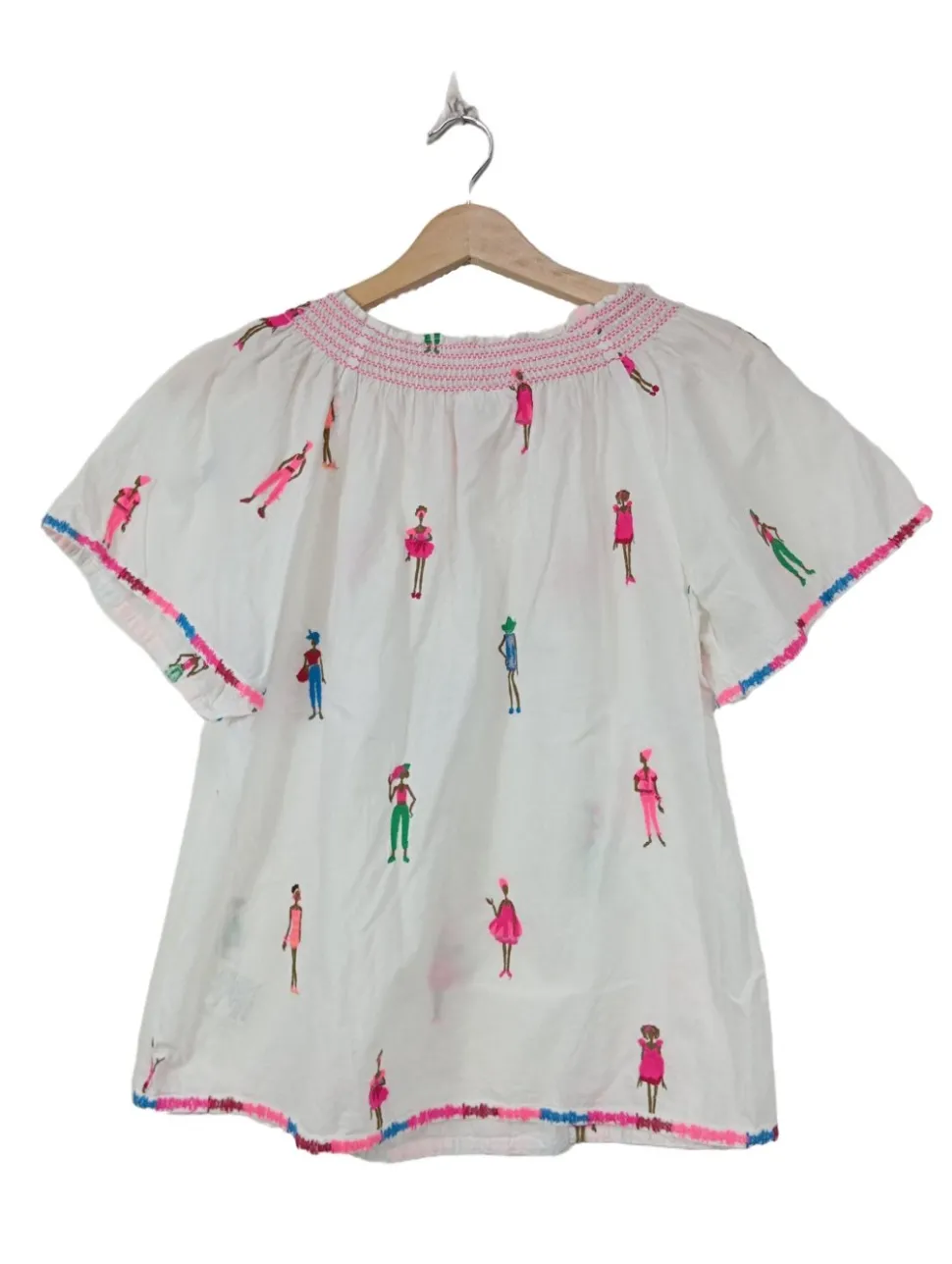 Kurzarm-Bluse Größe 36