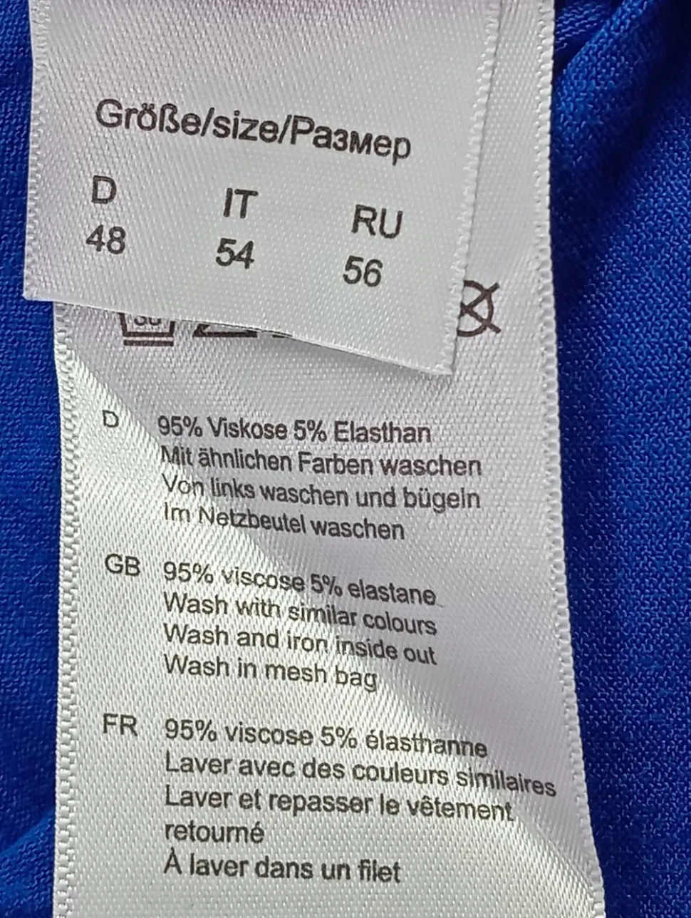 Langarm-Bluse Größe 48