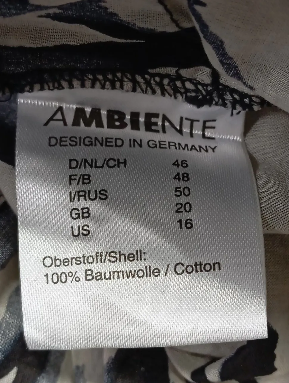 Langarmhemd Größe 46