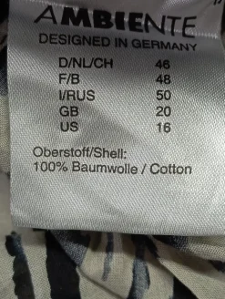 Langarmhemd Größe 46