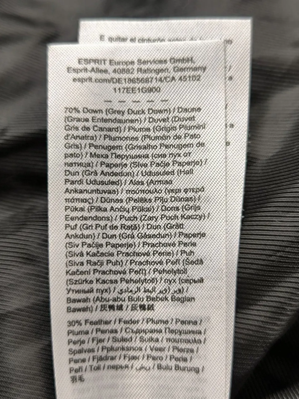 Lange Jacke Größe 38