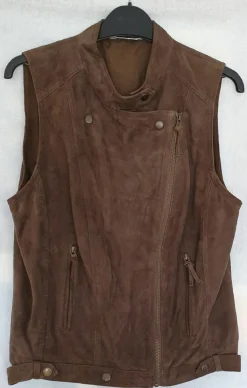 Lederweste Größe 38