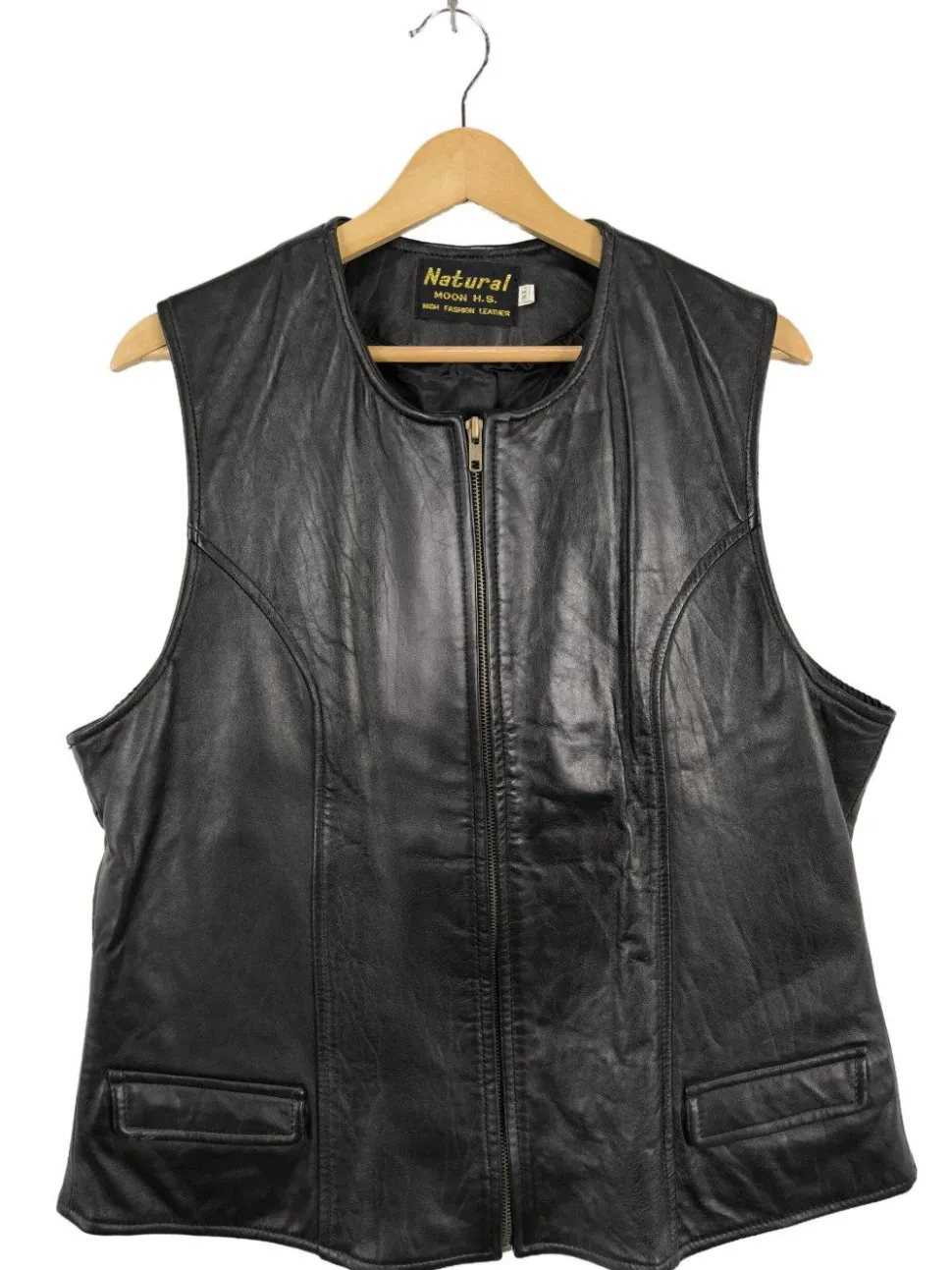 Lederweste Größe 42