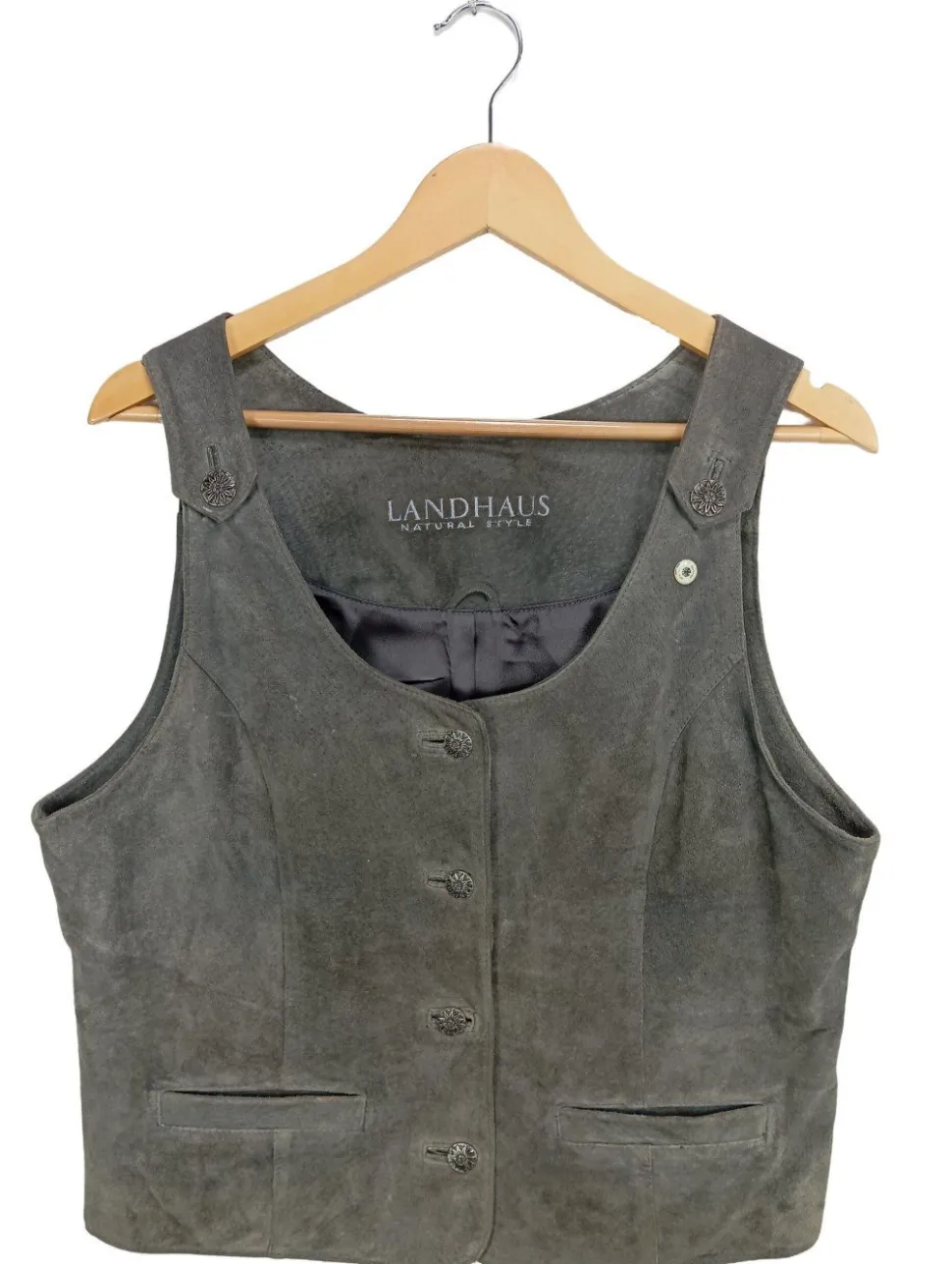 Lederweste Größe 42