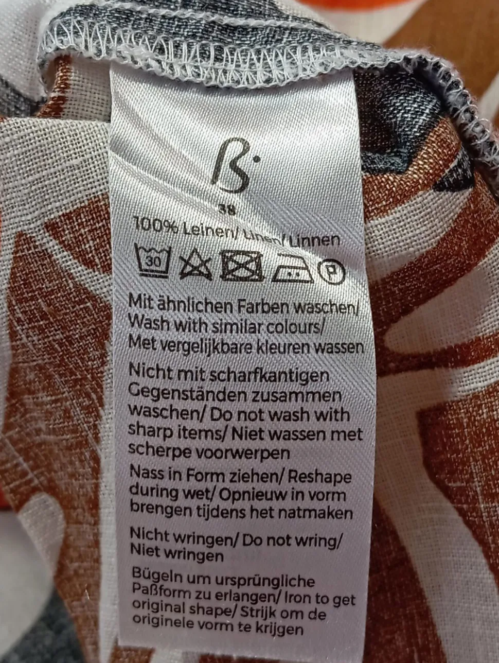 Leinenbluse Größe 38