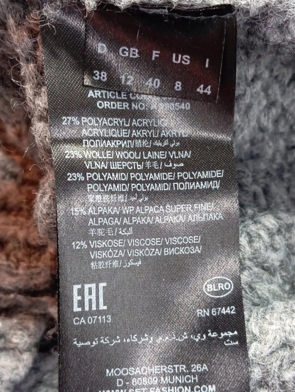 Rollkragenpullover Größe 38