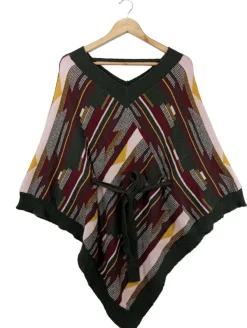 Strickponcho                            Größe                38