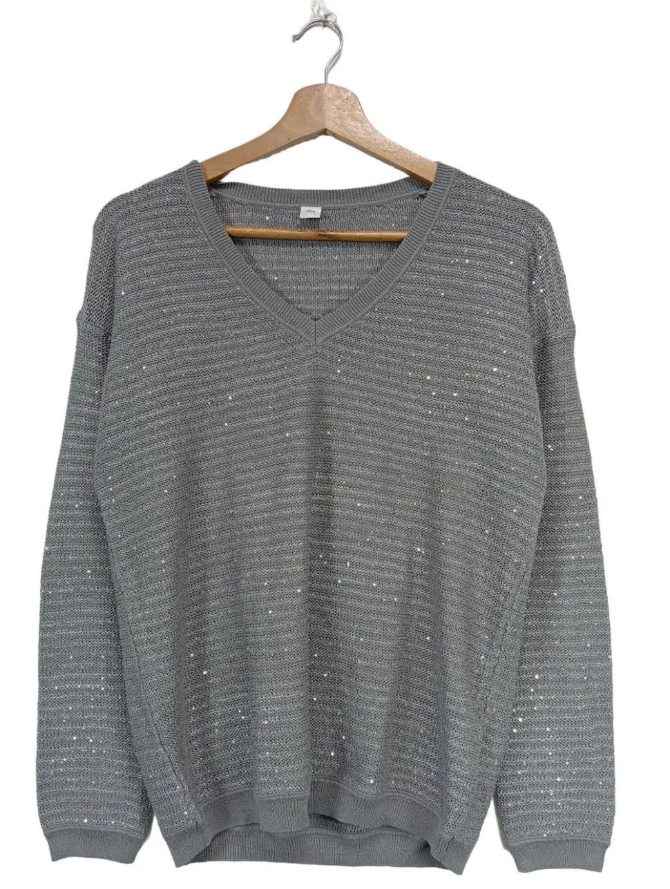 V-Ausschnitt-Pullover Größe 36