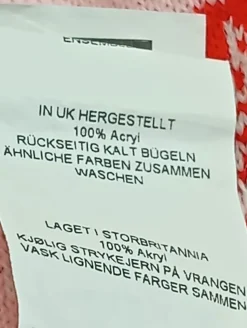 Weihnachtspullover                            Größe                34