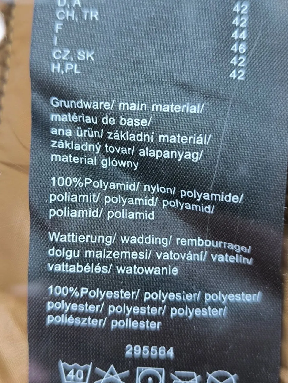 Wendeweste Größe 42