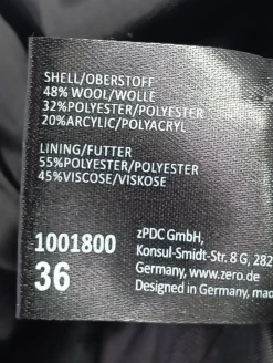 Wintermantel                            Größe                36