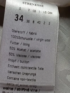 Wollmantel Größe 34