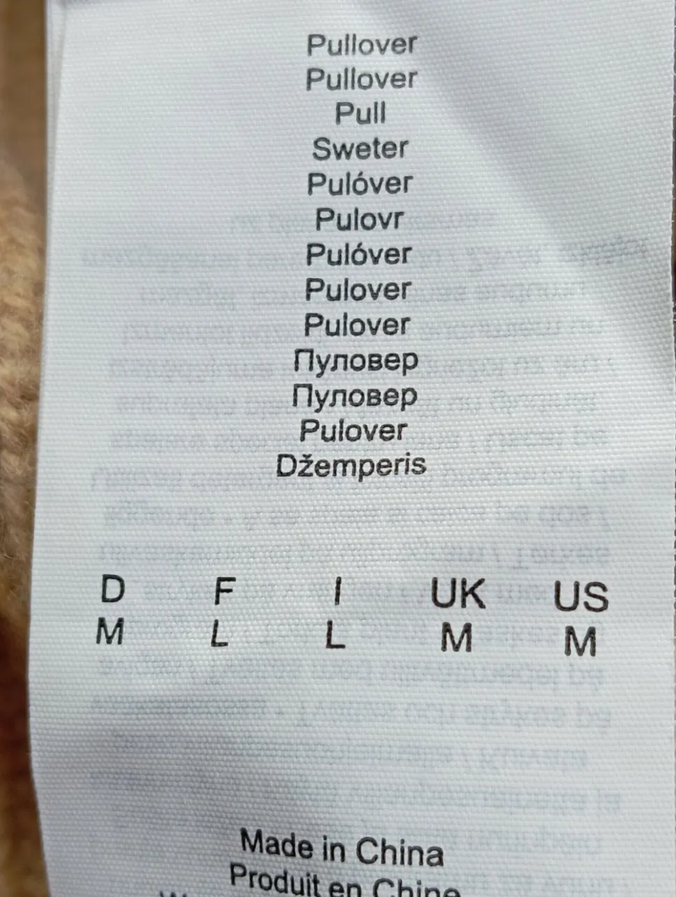 Wollpullover Größe 38